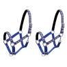  Head Collars 2 pcs for Horse Nylon Size Full Blue Colour blue Size full 