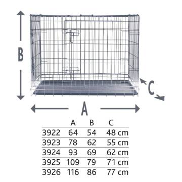 TRIXIE Home Kennel 109x79x71cm - Safe & Comfortable Pet Retreat