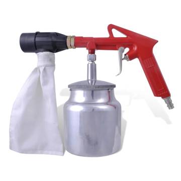 Air Sand Blasting Kit - Complete Set with Nozzles & Powder