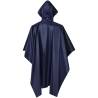 Waterproof Army Rain Poncho for Camping & Hiking - Navy Blue