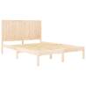 Solid Wood Pine Bed Frame 140x190 cm - Modern Design