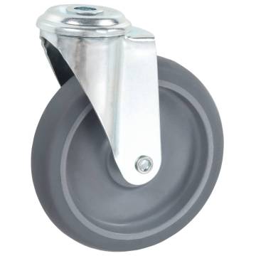 12 pcs Bolt Hole Swivel Casters 125 mm - Durable & Versatile