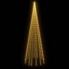 Christmas Tree on Flagpole with 732 LEDs - 500 cm