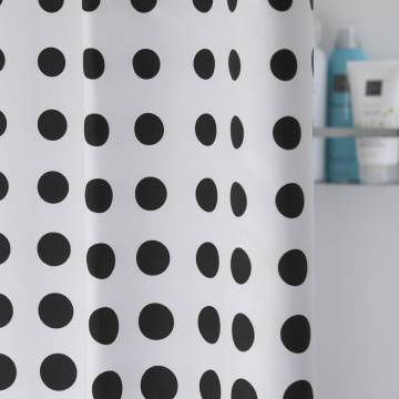 Sealskin Speckles Shower Curtain 180 cm Black - Stylish & Functional