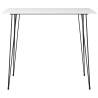 5 Piece Bar Set - Modern White & Grey Design for Any Space