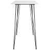 5 Piece Bar Set - Modern White & Grey Design for Any Space