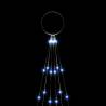 Blue Christmas Tree on Flagpole - 108 LEDs, 180 cm