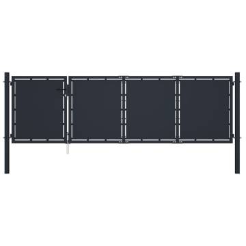 Garden Gate Steel 350x75 cm Anthracite | Durable & Stylish