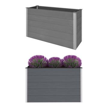 Garden Raised Bed WPC 150x50x91 cm Grey - Durable & Stylish