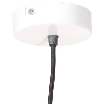 Industrial Hanging Lamp 25W - Elegant White Round Design