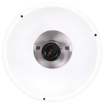 Industrial Hanging Lamp 25W - Elegant White Round Design