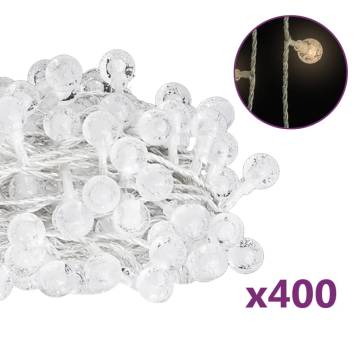 Globe Fairy String Lights 40m 400 LED Warm White - 8 Functions