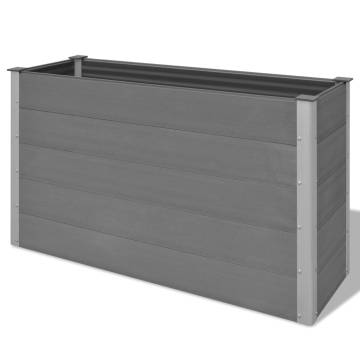 Garden Raised Bed WPC 150x50x91 cm Grey - Durable & Stylish