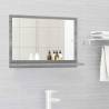 Stylish Grey Sonoma Bathroom Mirror - 60x10.5x37 cm