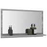 Stylish Grey Sonoma Bathroom Mirror - 60x10.5x37 cm