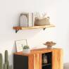 Wall Shelf 70x20x2.5 cm - Solid Acacia Live Edge