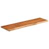 Wall Shelf 70x20x2.5 cm - Solid Acacia Live Edge