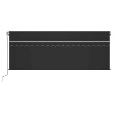 Manual Retractable Awning 4x3m Anthracite | Hipomarket