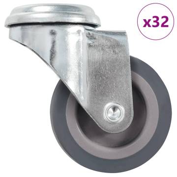 32 pcs Bolt Hole Swivel Casters 50 mm - Smooth & Durable