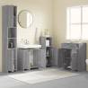 4 Piece Grey Sonoma Engineered Wood Bathroom Furniture Set