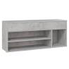 Shoe Bench Concrete Grey - Stylish Storage Solution | HipoMarket