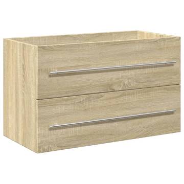 2 Piece Bathroom Furniture Set - Sonoma Oak | Hipo Market