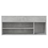 Shoe Bench Concrete Grey - Stylish Storage Solution | HipoMarket