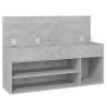 Shoe Bench Concrete Grey - Stylish Storage Solution | HipoMarket