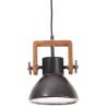 Industrial Hanging Lamp 25W Black Round E27 - Hipomarket UK