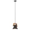 Industrial Hanging Lamp 25W Black Round E27 - Hipomarket UK