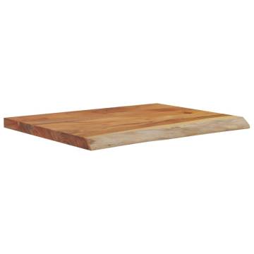 Rectangular Wall Shelf - Solid Acacia Wood Live Edge | HipoMarket