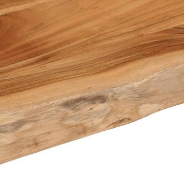 Rectangular Wall Shelf - Solid Acacia Wood Live Edge | HipoMarket