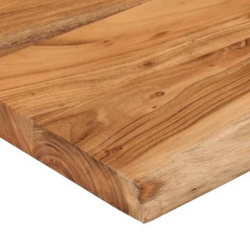 Rectangular Wall Shelf - Solid Acacia Wood Live Edge | HipoMarket