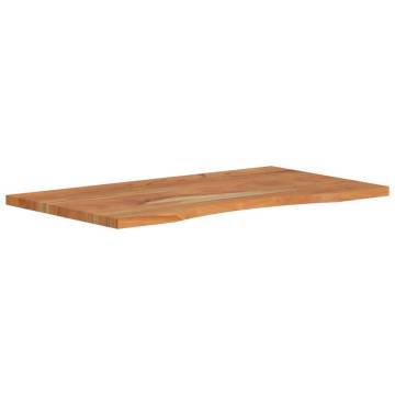 Rectangular Solid Wood Acacia Desk Top - 100x50 cm