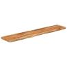 Rectangular Solid Wood Acacia Wall Shelf - 110x20x2.5 cm