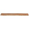 Rectangular Solid Wood Acacia Wall Shelf - 110x20x2.5 cm