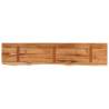 Rectangular Solid Wood Acacia Wall Shelf - 110x20x2.5 cm