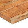 Rectangular Solid Wood Acacia Wall Shelf - 110x20x2.5 cm