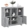  Sideboards with LED Lights 3 pcs Concrete Grey Engineered Wood Colour concrete grey Quantity in Package 3 