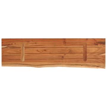 Wall Shelf - Solid Acacia Wood Live Edge - 40x20x2.5 cm