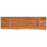 Wall Shelf - Solid Acacia Wood Live Edge - 40x20x2.5 cm