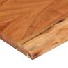 Wall Shelf - Solid Acacia Wood Live Edge - 40x20x2.5 cm