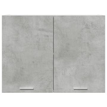 Hanging Cabinet Concrete Grey | 80x31x60 cm | Hipomarket