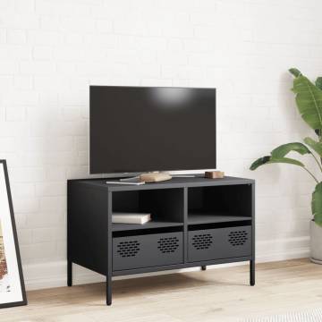 Sturdy Anthracite TV Cabinet - Industrial Style 68x39 cm