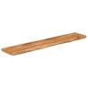 Wall Shelf 120x20x2.5 cm - Solid Wood Acacia Live Edge