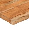 Wall Shelf 120x20x2.5 cm - Solid Wood Acacia Live Edge