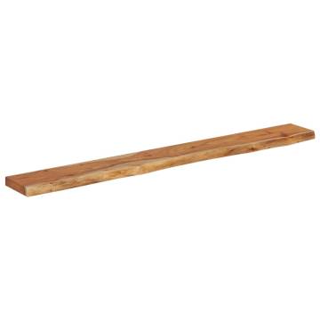 Live Edge Acacia Wall Shelf 160x20x2.5 cm | Hipomarket