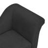 Dog Sofa with Pillow - Black Plush Pet Bed 83x44x44 cm