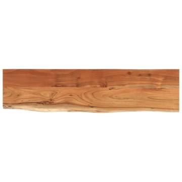 Wall Shelf 80x20 cm | Solid Acacia Wood Live Edge Design