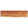 Wall Shelf 80x20 cm | Solid Acacia Wood Live Edge Design